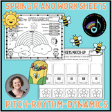 Spring Piano Worksheets