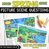 Picture Scene Question Prompts Spring | Who What When Wher