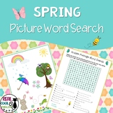 Spring Word Search Puzzle - Build the List for Spelling Practice!