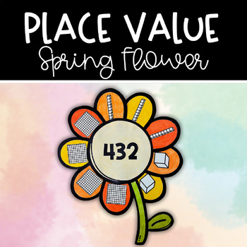 Preview of Spring Place Value Flower Math Craft