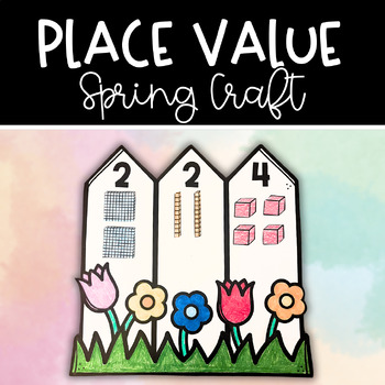 Preview of Spring Place Value Math Craft