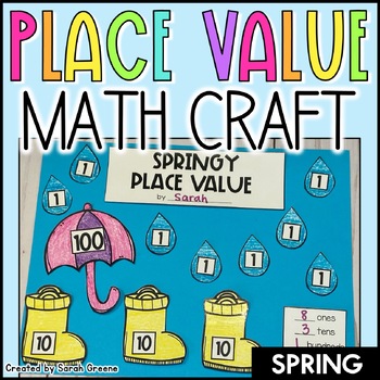 Preview of Spring Place Value Math Craft
