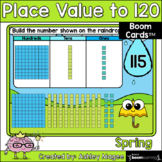 Spring Place Value to 120 Boom Cards - Digital Distance Learning