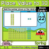 Spring Place Value to 30 Boom Cards - Digital Distance Learning
