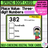 Spring Place Value to hundreds BOOM™ Cards | 2.NBT.A.1