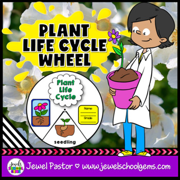 Preview of Spring & Plants Science Activities Life Cycle of Plants Interactive Wheel Craft