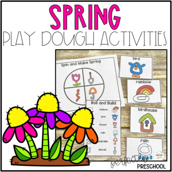 Spring Play Dough Activities and Mats for Preschool, Pre-K and Kindergarten