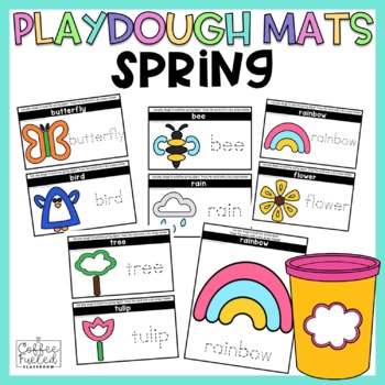 Spring Play Dough Mats Fine Motor Skills Spring Playdough Mats