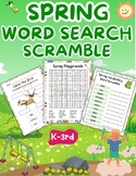 Spring Playgrounds Word Search, Puzzle,Scramble, Maze holi