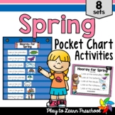 Spring Pocket Charts for Preschoolers