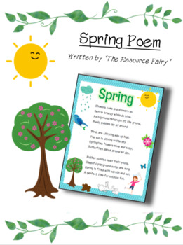Spring Poem: Spring by The Resource Fairy | Teachers Pay Teachers