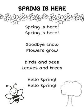 Spring Poem by First Grade Honey | TPT