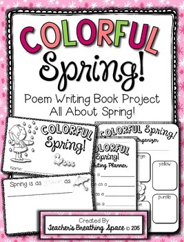 Preview of Spring Poem Writing  |  "Colorful Spring" Poetry Writing Book