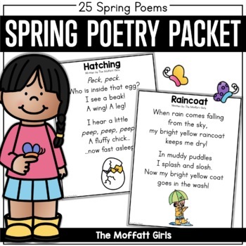 Spring Poems - 25 Poems and Activities by The Moffatt Girls | TPT