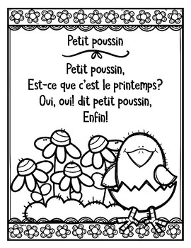 French Poems for Spring by Peg Swift French Immersion | TpT