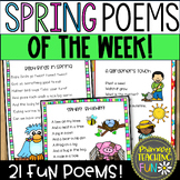 Poems of the Week with Poem Comprehension Worksheets! Spri