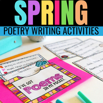 Preview of Spring Writing Craft: April Bulletin Board Poetry Writing Activity