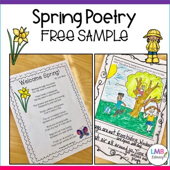 Preview of FREE Spring Activities- Poetry Comprehension or Poetry Centers