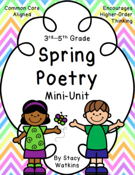 Preview of Spring Poetry Mini-Unit for 3rd, 4th, 5th Grade