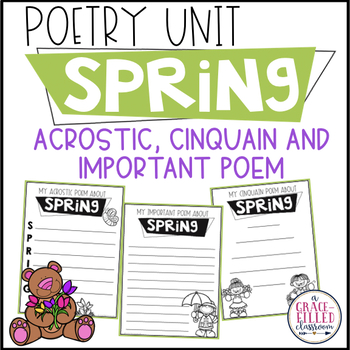 Spring Poetry | April Poetry Month by A Grace Filled Classroom | TpT