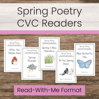 Preview of Spring Poetry Readers (Decodable CVC and Sight Words)
