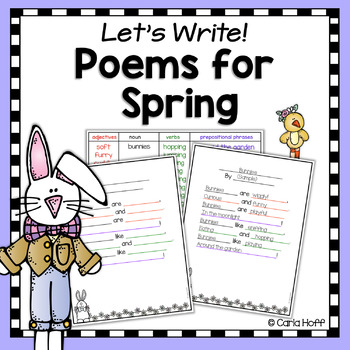 Spring and Easter Poetry Writing by Carla Hoff | TpT