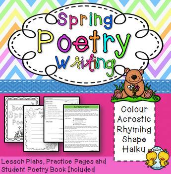 Preview of Spring Poetry Writing Unit