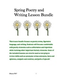 Spring Poetry and Writing Lesson Bundle
