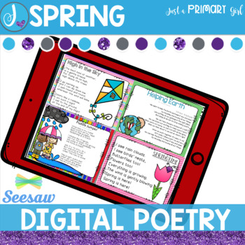 Preview of Spring Poetry for Seesaw™ Digital Resources | Distance Learning