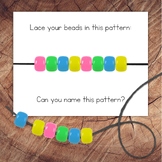 Spring Pony Bead Lacing Task Card Set, REAL IMAGES