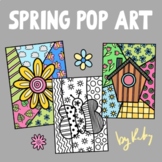 Spring Pop Art Coloring Pages