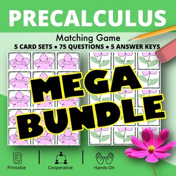 Preview of Spring: PreCalculus BUNDLE Matching Games