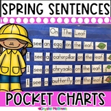 Spring Sight Word Sentence Pocket Charts | 10 Pocket Chart