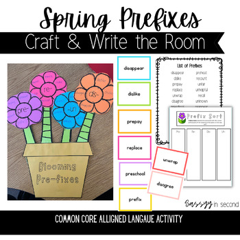 Preview of Spring Prefixes Activity Craft 