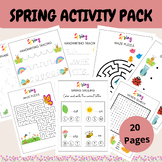 Spring Preschool Activity, Spring Printable, PreK Spring, 