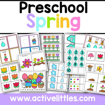 Spring Theme Preschool Activities Printable by Active Littles | TpT