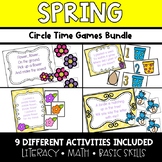 Spring Preschool Circle Time Games for Letters, Numbers, C
