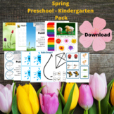 Spring Preschool-Kindergarten Learning Pack