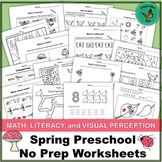 Nature-Themed Preschool Worksheets- Math, Literacy, and Vi