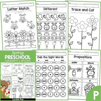 Spring Preschool Worksheets Activities By Lavinia Pop Tpt