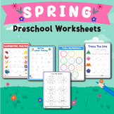 Spring Preschool Worksheets, Preschool Printable, PreK and