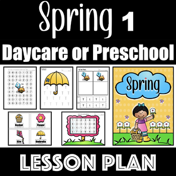 Preview of Spring Preschool or Daycare Lesson Plan 1/2