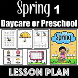 Spring Preschool or Daycare Lesson Plan 1/2