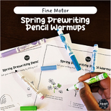 Spring Prewriting Pencil Warmups | Finish the Drawing | Ha