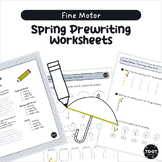 Spring Prewriting Worksheets | Finish the Drawing | Occupa