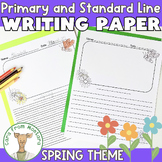 Spring Writing Paper with Primary and Standard Lines