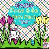 Spring Print & Go Math Pack - Common Core Aligned