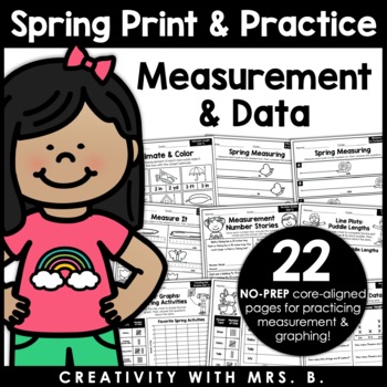 Preview of Spring Print & Practice (Measurement & Data)