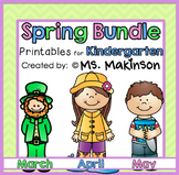 Spring Printables (Bundle) - Kindergarten Literacy and Math