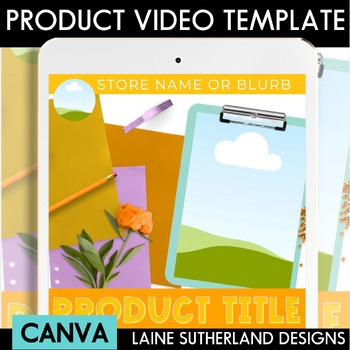 Preview of Spring Product Preview Product Video Canva Template